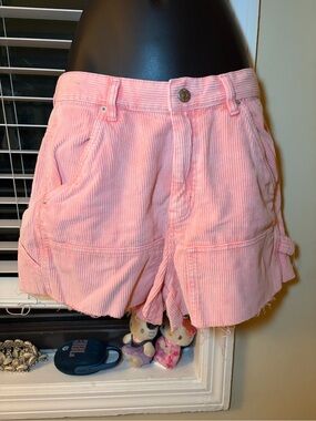 BDG Women’s Pink Corduroy Utility Shorts